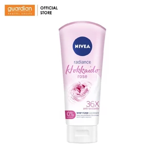 Sữa rửa mặt tạo bọt Nivea hoa hồng sáng da (100g)