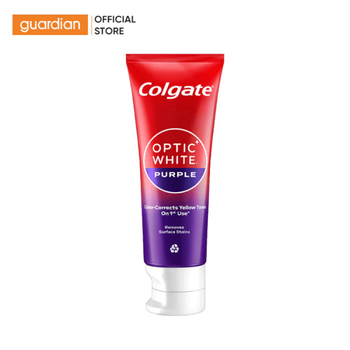 Kem Đánh Răng Colgateoptic White Purple Trung Hòa Sắc Tố Vàng Trên Răng 100G