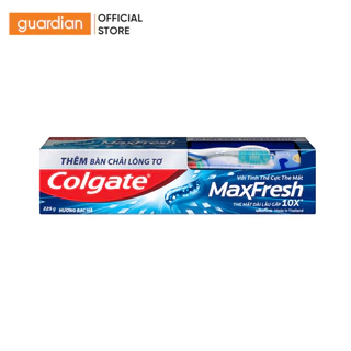 Kem Đánh Răng Colgate Maxfresh Bạc Hà 225Gr Tặng Kèm Bàn Chải Đánh Răng