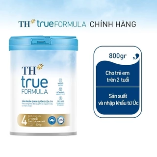 Combo 2 Sản phẩm dinh dưỡng công thức cho trẻ từ 2 đến 6 tuổi TH True Formula 4 800g