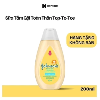 [HÀNG TẶNG KHÔNG BÁN] Sữa tắm gội toàn thân Johnson's Top-to-toe 200ml