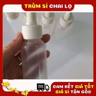 [TRÙM SỈ] Chai Lọ Nhựa Mềm Nút Nhọn Ac 50ml,100ml/Chai Lọ Nút Nhọn Đựng Dầu Dừa,Tương Ớt,Nước Màu