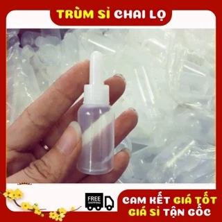 [TRÙM SỈ] [Combo 100sp] Chai Lọ Nhỏ Mắt Nhựa 5ml,10ml,20ml (Có Nút), Ống Hút Mụn, Hút Máu Bầm