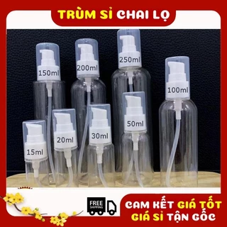 [TRÙM SỈ] Chai Chiết Mỹ Phẩm ❤ Chai Nhựa Pet Xịt Giọt 20ml,30ml,50ml,100ml,150ml,200ml,250ml Chiết Mỹ Phẩm Du Lịch