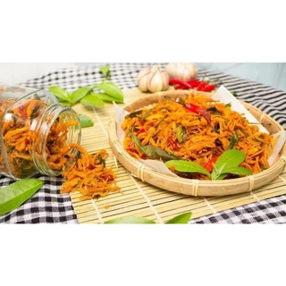 1KG KHÔ GÀ XÉ CAY LÁ CHANH NGON LOAI 1 CÓ GIẤY CHỨNG NHẬN ATVSTP_KHÔ GÀ_FOOD_VN