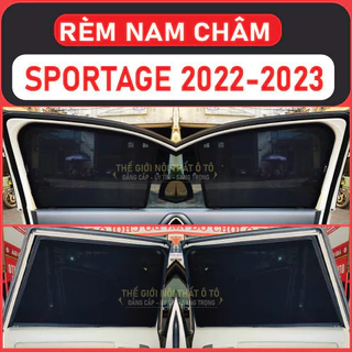 Rèm che nắng nam châm Xe Kia Sportage Bộ 4 tấm chắn nắng chuẩn form xe, nam châm hút mạnh