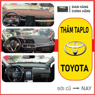 Thảm Taplo TOYOTA CAMRY, VELOZ, AVANZA, ALTIS, INNOVA nhung tuyết, nhung cừu cao cấp, Da cao cấp, chuẩn form