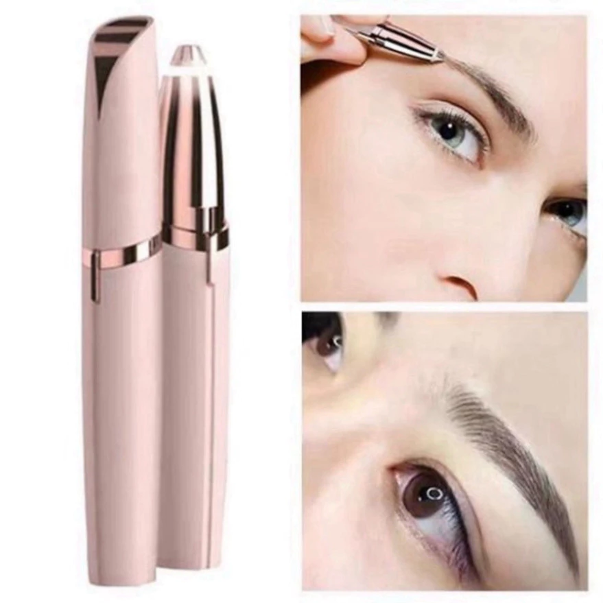 Bút Tỉa Lông Mày Cao Cấp Sạc Điện - Máy Tỉa Lông Mày Cầm Tay Lưỡi Cạo 360 Độ Đa Năng