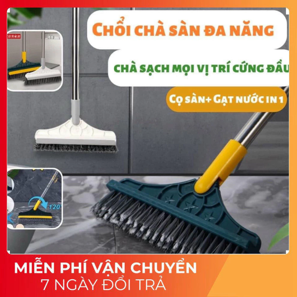 [FreeShip] Chổi Chà Sàn Nhà Tắm Thông Minh Xanh