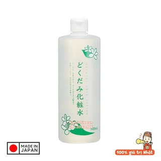 Nước hoa hồng diếp cá Dokudami Natural Skin Lotion 500ml Nhật Bản - Nước cân bằng cho da dầu mụn, nhạy cảm và da thường