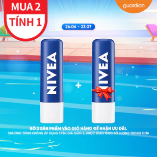 Son Dưỡng Ẩm Chuyên Sâu Nivea Original Care Caring Lip Balm 4,8Gr