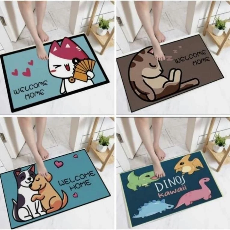 Thảm chùi chân 3D , Thảm bếp , thảm lau chân thấm nước tốt siêu đẹp