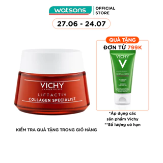 Kem Dưỡng Ngăn Lão Hóa, Sáng Da Vichy Collagen Liftactiv Collagen Specialist Chuyên Biệt (50ml)