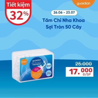 Tăm Chỉ Nha Khoa Tròn Guardian 50 Cây