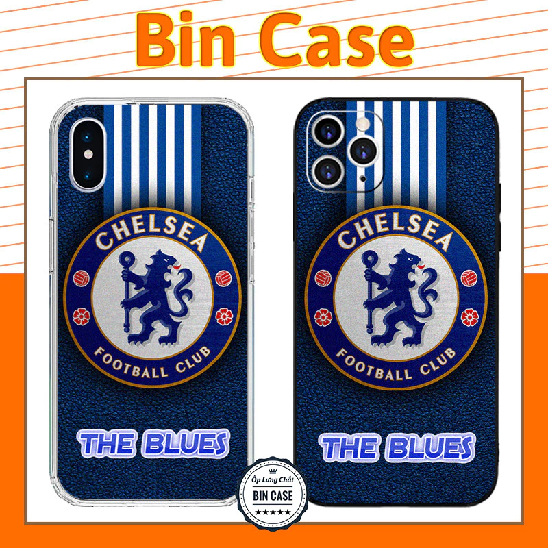 ⚽Ốp Lưng Logo Chelsea In Giả Da Cực Đẹp ⚽The Blues Thiết Kế iphone 14 13 12 11 Pro Max 6 7 8 Plus X Xr Xs Max BONGDA097