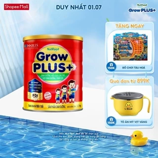 Sữa Bột Nutifood GrowPLUS+ Đỏ (Suy Dinh Dưỡng) 1.5kg - Tăng Cân, Tăng Chiều Cao (Lon 1.5kg)