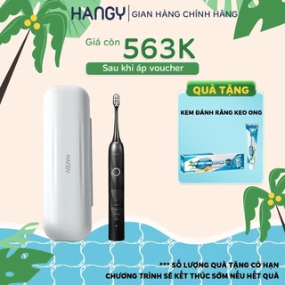 Bàn chải điện HANGY HY23 Pro Nâng Cấp siêu sóng âm làm trắng răng. Bảo hành 2 năm