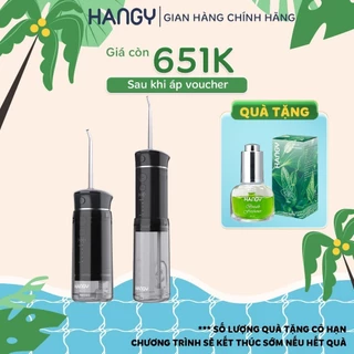 Máy tăm nước gấp gọn HM23 với 5 chế độ và bảo hành đổi mới trong 12 tháng