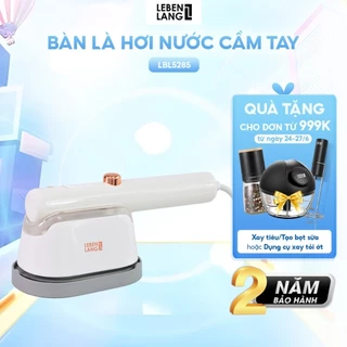 Bàn là hơi nước mini LEBENLANG LBL5285, công suất 1000W, làm nóng trong 30s, mặt là phủ gốm, bảo hành 2 năm - chính hãng