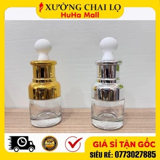 [BUÔN SỈ RẺ] Chai Lọ Đựng Tinh Dầu 20ml Thủy Tinh Cao Cấp Chóp Eo, Chiết Serum, Tinh Chất