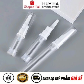 Chai Lọ Nhựa Hút Chân Không 5ml, 10ml, 15ml Xịt Giọt, Phun Sương Chiết Mỹ Phẩm HUY HA COSMETIC PACKAGING