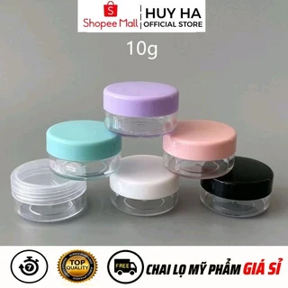 Hủ Hộp Đựng Kem HUY HA COSMETIC PACKAGING Nhựa Tròn 3g,5g,10g Đựng Kem, Gel, Bột , Phụ Kiện Du Lịch