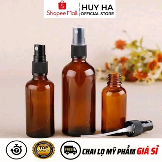 Chai Thuỷ Tinh Xịt Phun Sương 5ml,10ml,15ml,20ml,30ml,50ml,100ml Chiết Nước Hoa HUY HA COSMETIC PACKAGING