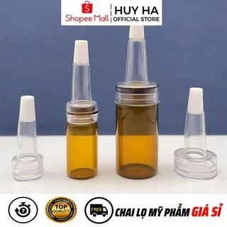 Lọ Chiết Tế Bào Gốc, Tinh Chất, Serum [5ml,10ml] Bộ 3 Nút Đựng Tinh Chất, Phụ Kiện Du Lịch HUY HA COSMETIC PACKAGING