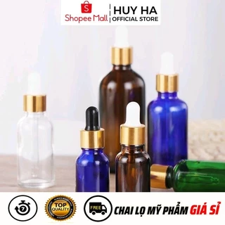 Chai Lọ Chiết Serum HUY HA COSMETIC PACKAGING [5ml,10ml,15ml,20ml,30ml,50ml,100ml] Đựng Tinh Dầu Bóp Giọt.