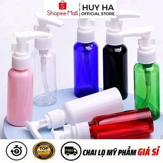 [Sỉ Siêu Rẻ] Chai Xịt Vòi Nhấn HUY HA COSMETIC PACKAGING Nhựa Pet Vòi Nhấn Sữa Tắm 20ml,30ml,50ml,100ml Chiết Mỹ Phẩm .