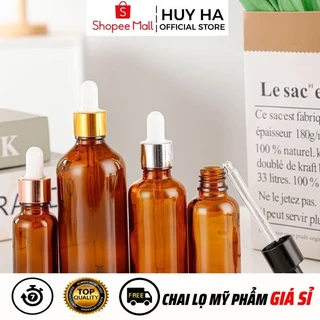 Chai Lọ Chiết Serum [5ml,10ml,15ml,20ml,30ml,50ml,100ml] Đựng Tinh Dầu Bóp Giọt HUY HA COSMETIC PACKAGING