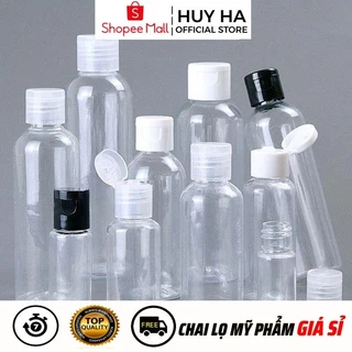 Chai Nhựa Nắp Bật HUY HA COSMETIC PACKAGING Nhựa Pet Nắp Bật [10ml - 100ml] Chiết Mỹ Phẩm, Dầu Gội, Sữa Tắm .