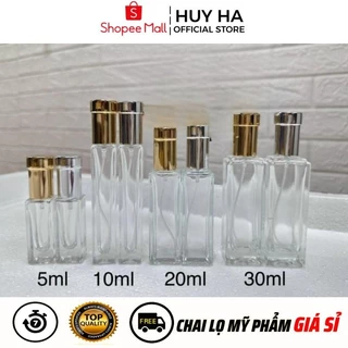 [Sỉ Siêu Rẻ] Lọ Chiết Nước Hoa 5ml 10ml 15ml 20ml 30ml, Chai Đựng Dầu Thơm HUY HA COSMETIC PACKAGING