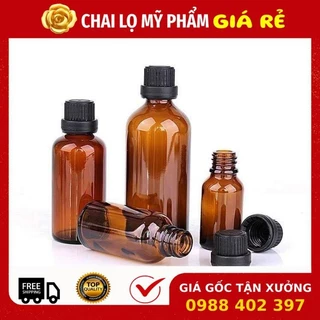 Chai Lọ Chiết Serum [15ml,20ml,30ml] Đựng Tinh Dầu Thủy Tinh Nắp Vặn Nhỏ Giọt ❣️ Top Rẻ