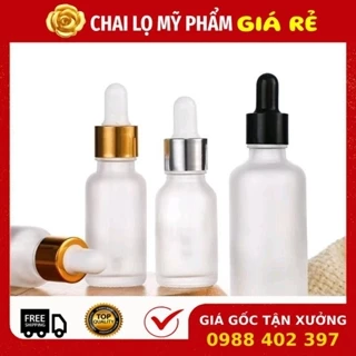 Chai Lọ Chiết Serum ❣️ [5ml-100ml] Thủy Tinh Phun Mờ Cao Cấp Nắp Bóp Nhỏ Giọt