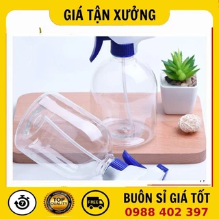 [SỈ SIÊU RẺ] Chai Vòi Xịt Kính  [500ml] Chai Nhựa Pet Vòi Xịt Kính 500ml Lùn Rỗng Chiết Mỹ Phẩm, Dung Dịch .