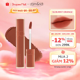[Rom&nd] [Màu 12-16] Son kem siêu lì Hàn Quốc Romand Blur Fudge Tint - Be OVEEER Shade - 5g