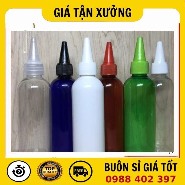 [SỈ SIÊU RẺ] Chai Chiết Mĩ Phẩm ✪ Giá Rẻ ✪ Chai Nhựa Pet Nắp Nhọn 100ml,50ml,30ml,20ml Chiết Mỹ Phẩm, Chiết Mực