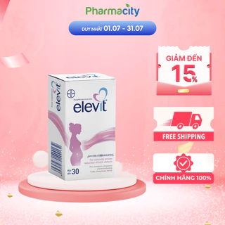 Thực phẩm Elevit bổ sung vitamin và khoáng chất cho bà bầu Bayer HC ( Hộp 30 viên)