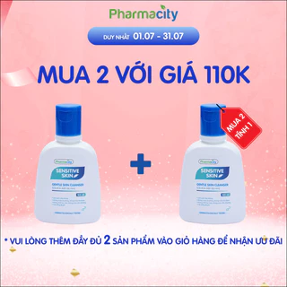 Sữa rửa mặt Pharmacity dịu nhẹ Sensitive Skin (125ml)