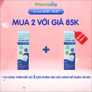Dung dịch Pharmacity vệ sinh mũi Nose Hygiene Spray (80ml)