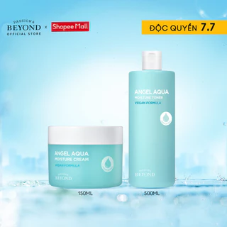 Combo Kem dưỡng ẩm Tinh Linh Angel Aqua Moisture Cream 150ml + Nước hoa hồng Angel Aqua Moisture Toner 500ml