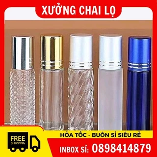 Chai Lọ Chiết Nước Hoa , Vỏ Bi Lăn 10ml, Phụ Kiện Du Lịch ,