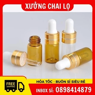 Lọ Chiết Serum , Tinh Dầu Thủy Tinh Mỏng 2ml/3ml/5ml Đựng Nước Hoa