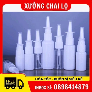 Chai Lọ rỗng xịt mũi thẳng 10ml, 20ml,