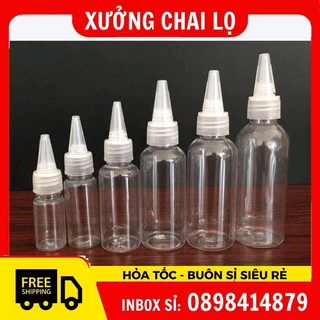 Chai Lọ Chiết Mĩ Phẩm  Vỏ Nhựa Pet Nút Nhọn 150ml,200ml,250ml Chiết Mực,