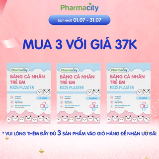 Băng cá nhân trẻ em Pharmacity (10 miếng/hộp)