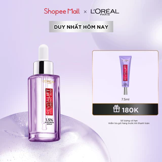 Serum siêu cấp ẩm & giảm nếp nhăn L'Oreal Paris Revitalift Pure Hyaluronic Acid 1.5% 30ml