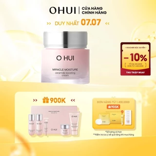 Kem dưỡng ẩm mịn mượt căng sáng da OHUI Miracle Moisture Ceramide Boosting Cream 60ml