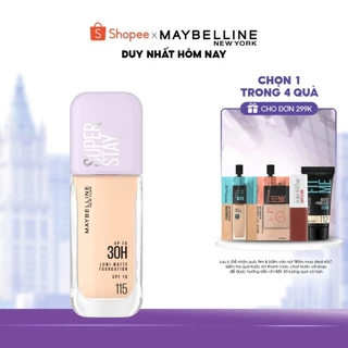 Kem nền bắt sáng Superstay Lumi Matte 30H che phủ siêu nhẹ mặt Maybelline New York 35ml [MỚI]